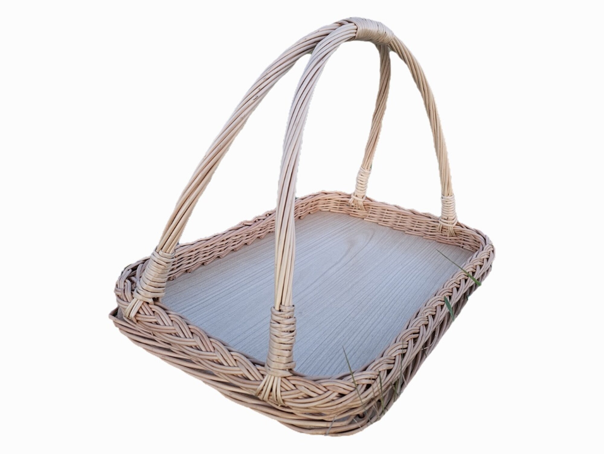 Wicker serving tray 002b