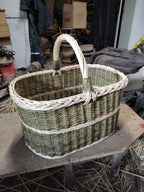 Handmade Willow Basket with Handle