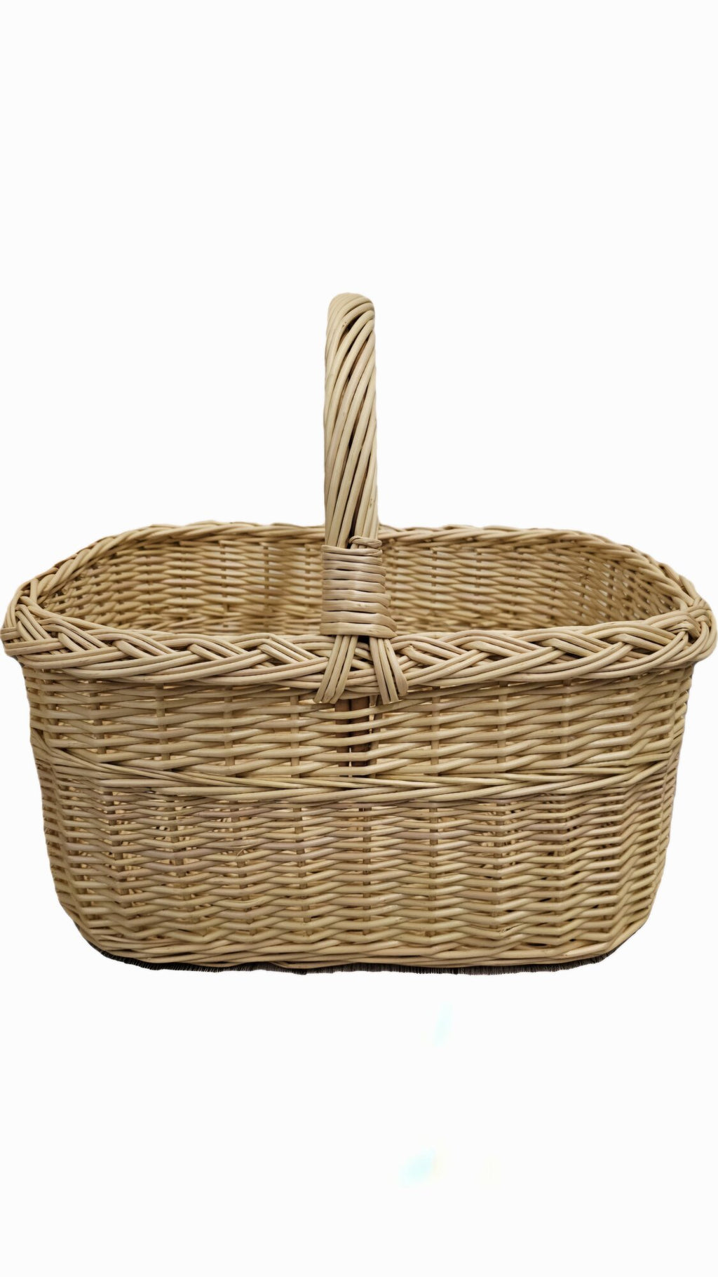 Handmade Willow Basket with Handle