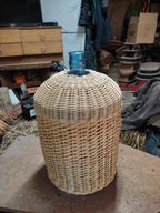 Wicker water bottle cover 008b