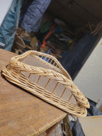 Wicker serving tray 013b