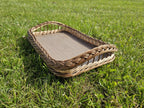 Wicker serving tray 013b