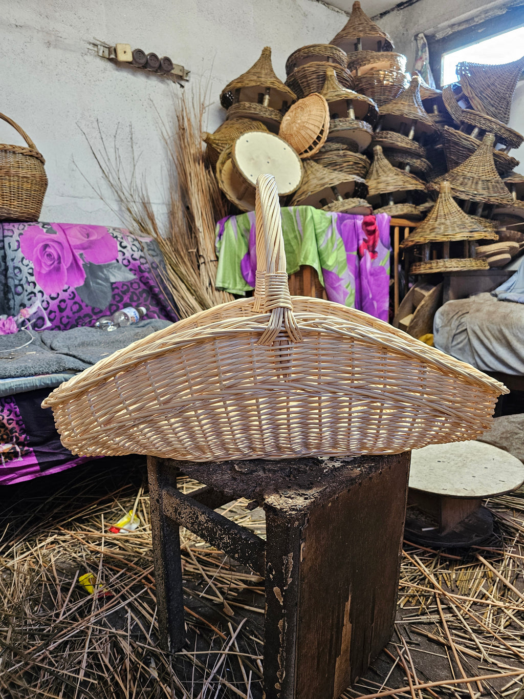 Large Wicker Garden Trug 027b-3