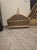 Wicker firewood basket 012b