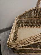 Wicker firewood basket 012b