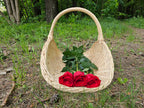 Large Wicker Flower Basket — view 10