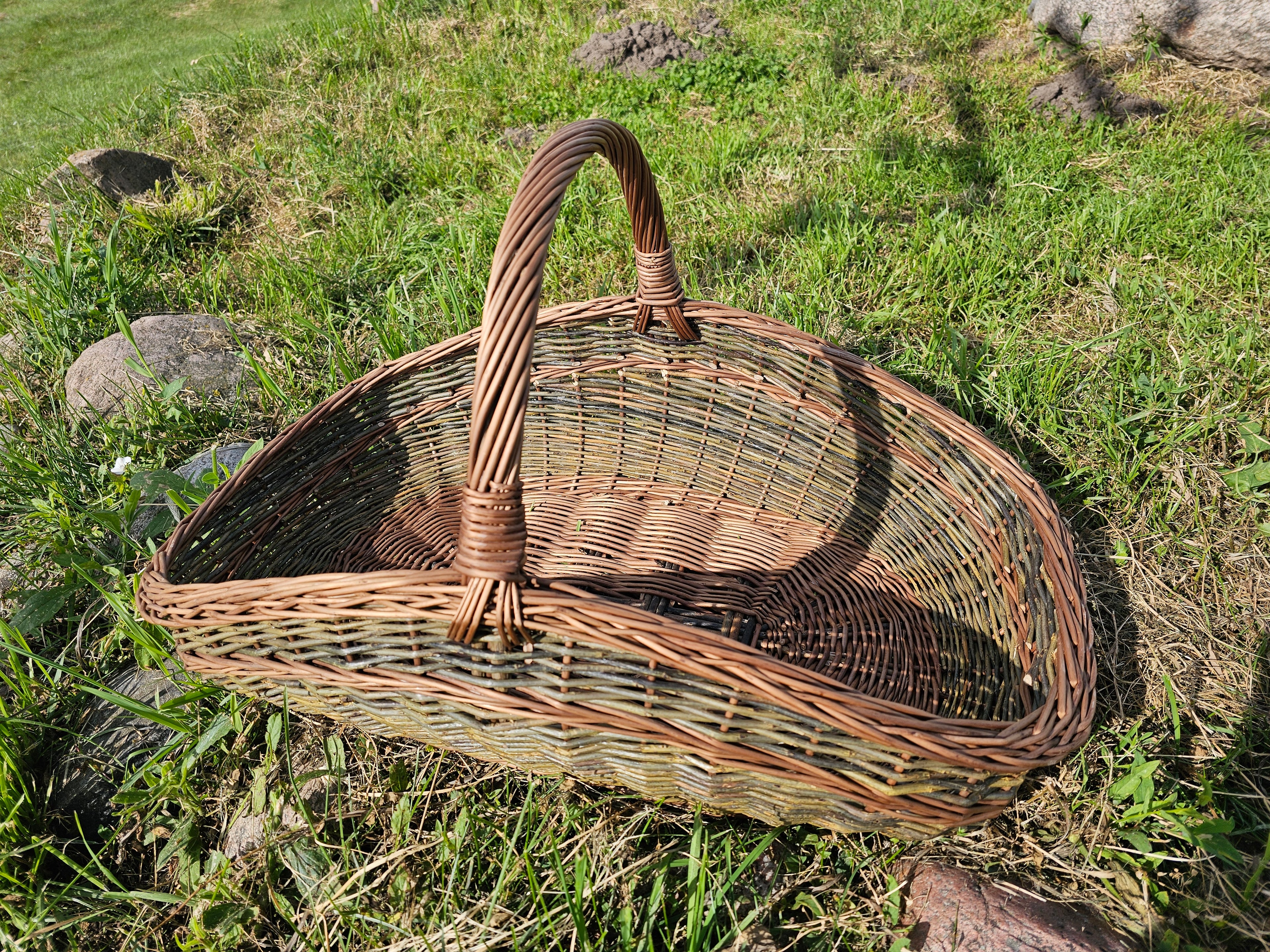 Large Unpeeled Willow Trug 027b-5