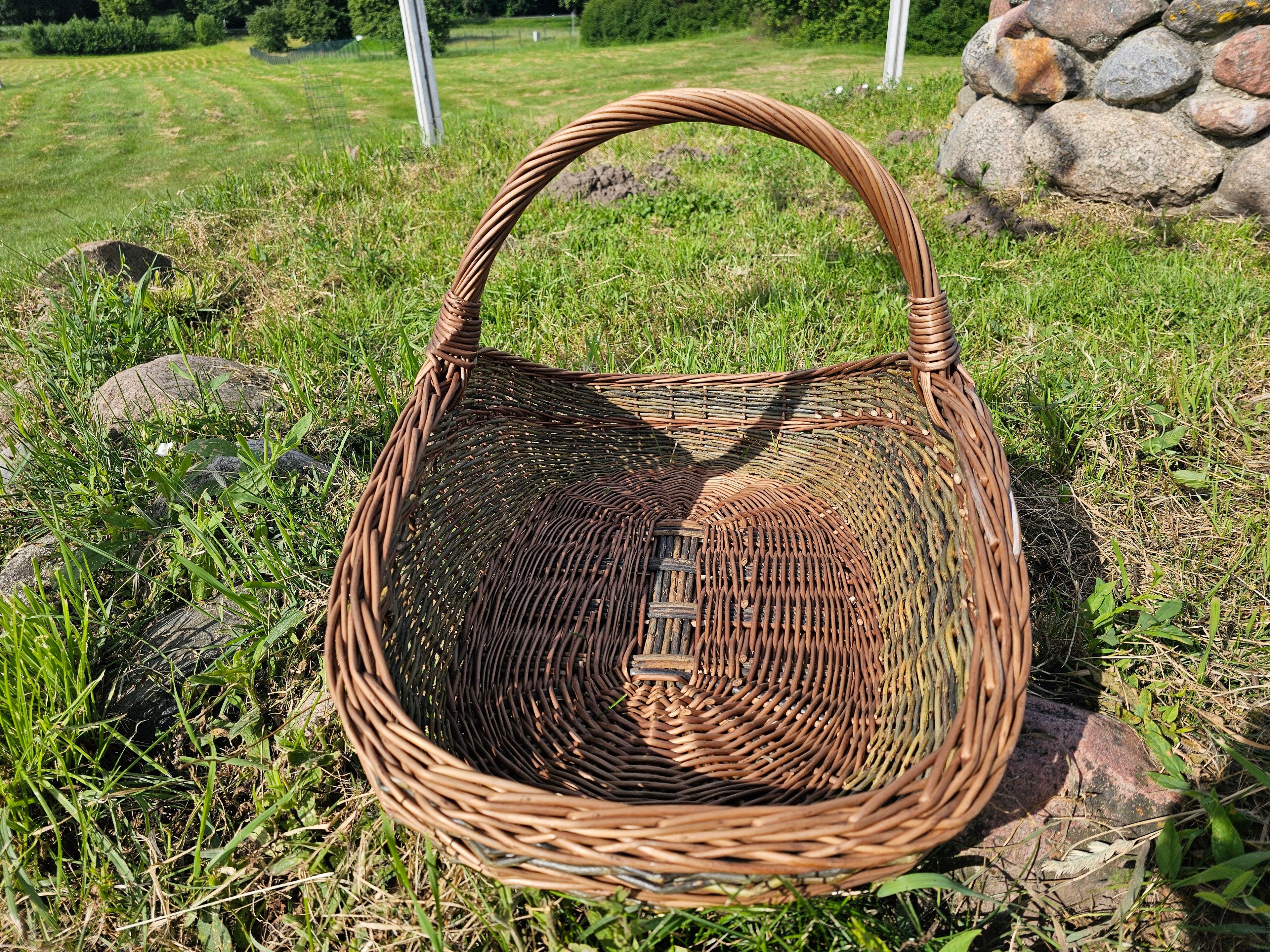 Large Unpeeled Willow Trug 027b-5