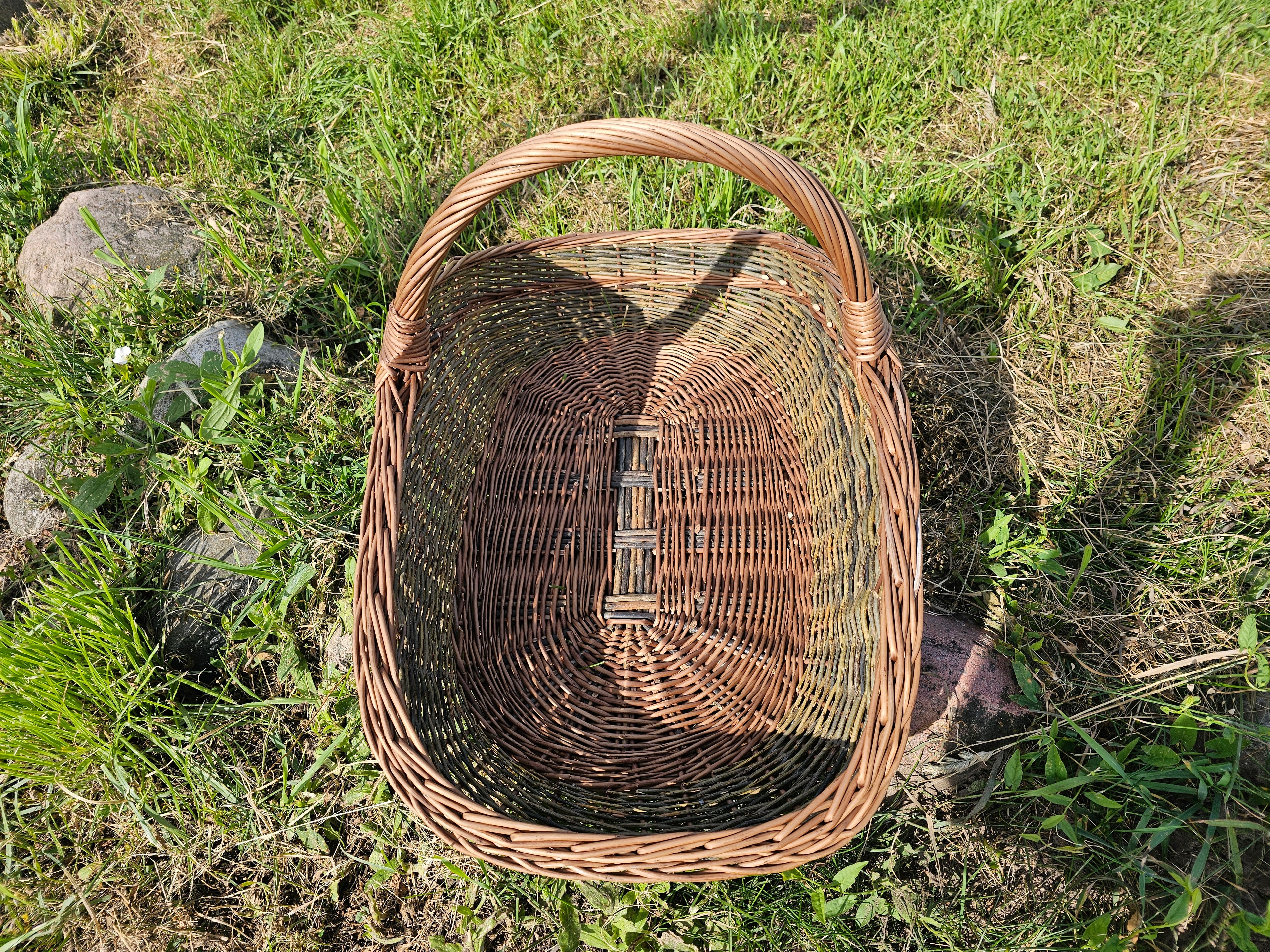 Large Unpeeled Willow Trug 027b-5