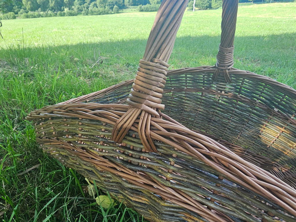 Large Unpeeled Willow Trug 027b-5