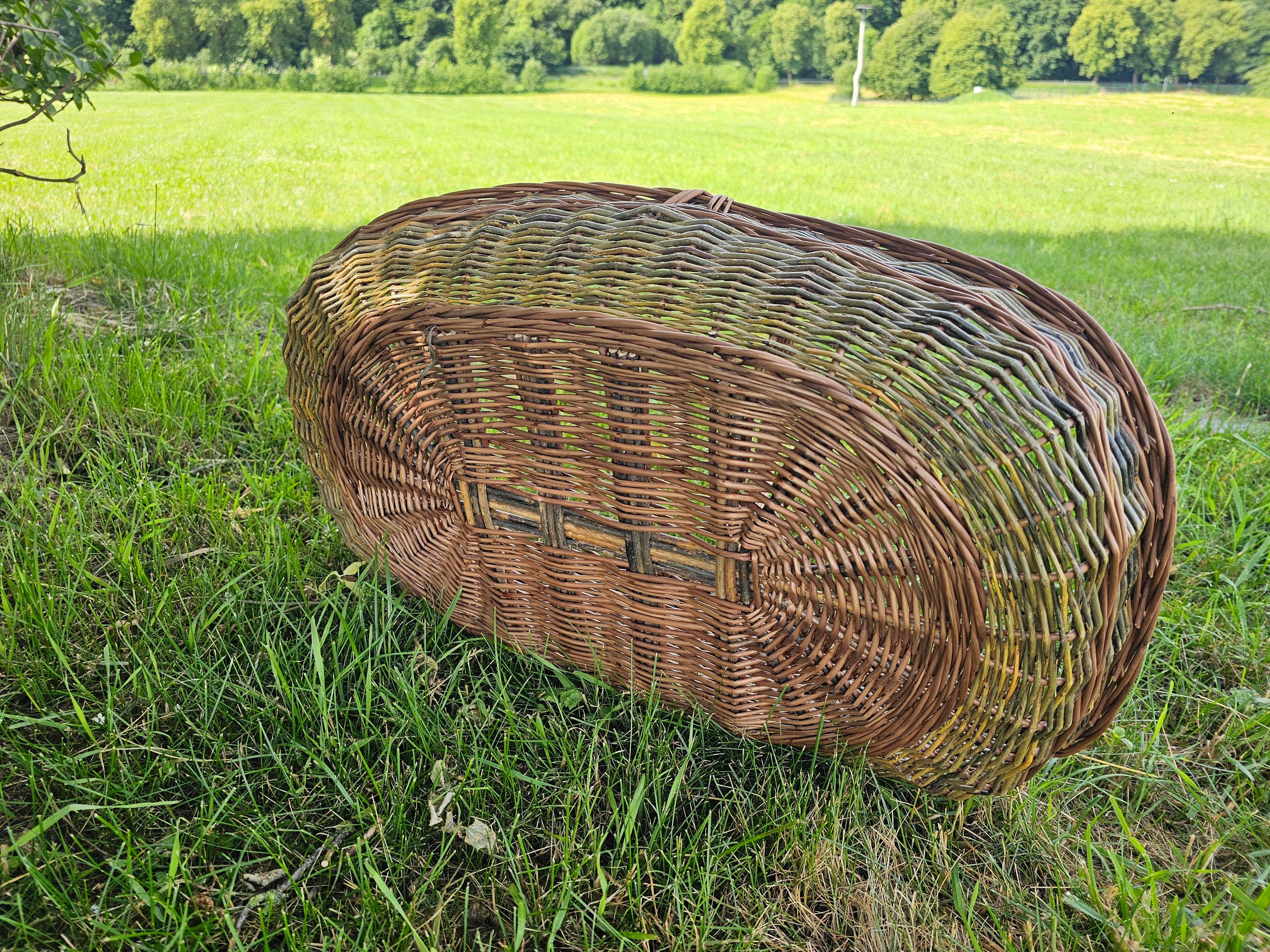 Large Unpeeled Willow Trug 027b-5