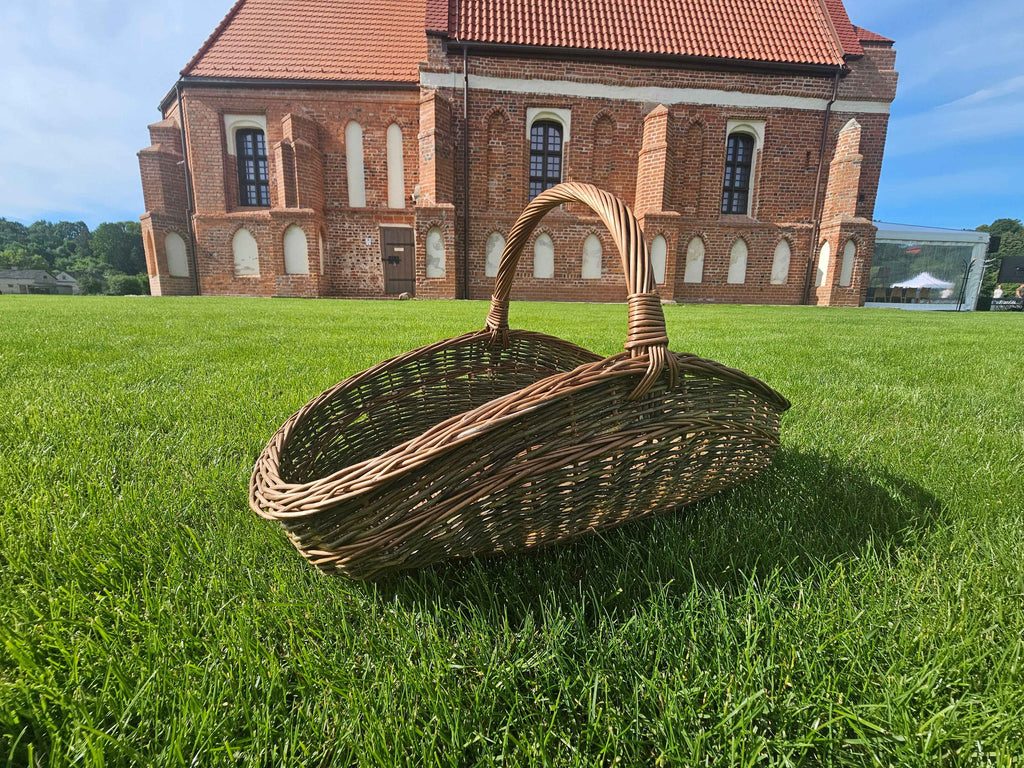 Large Unpeeled Willow Trug 027b-5