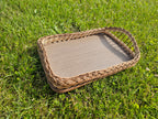 Wicker serving tray 013b