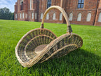 Wicker flower basket 031b