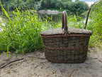 Dark picnic basket