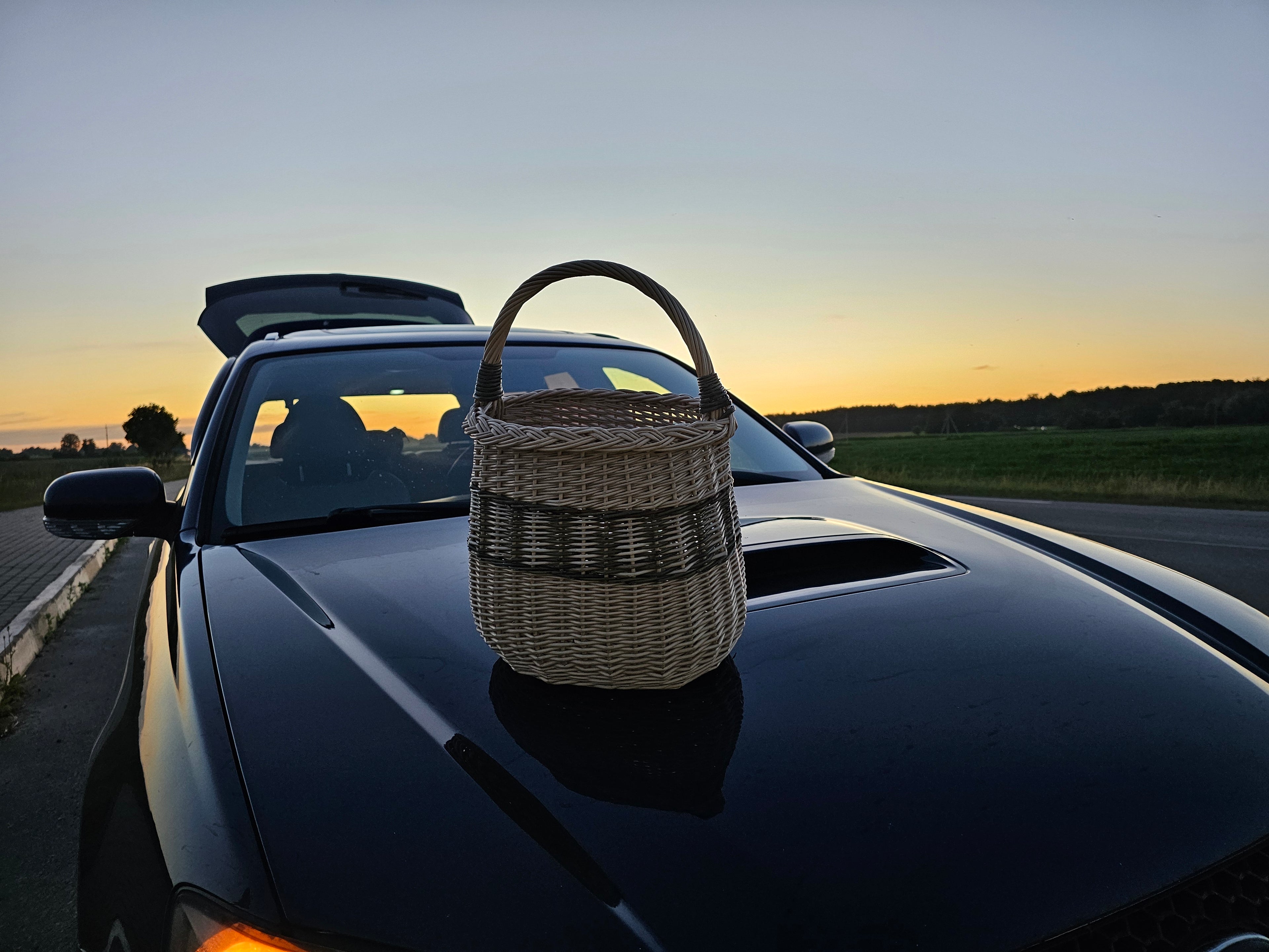 Wicker basket 015b