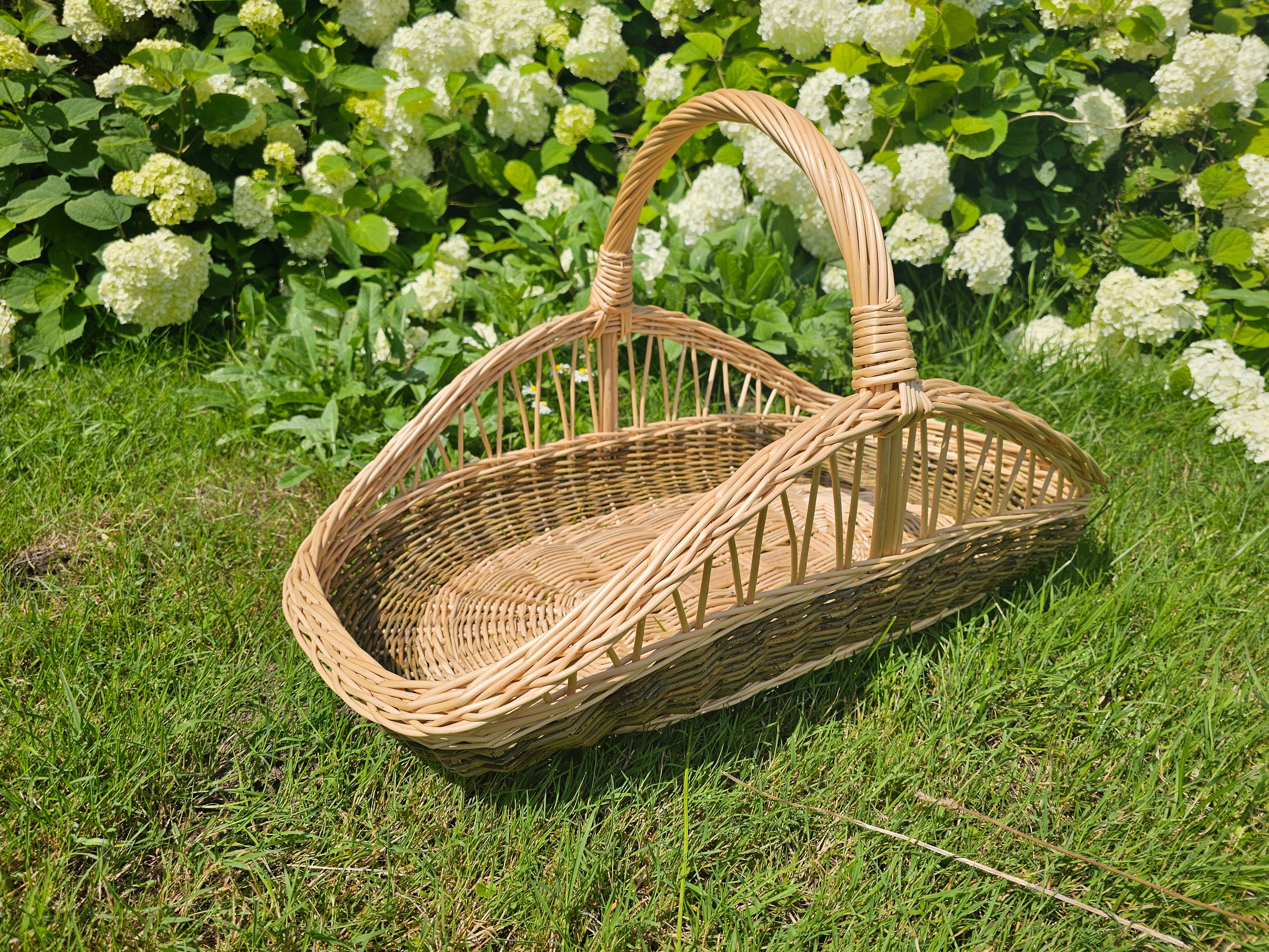 Decorative Wicker Garden Trug 027b-6