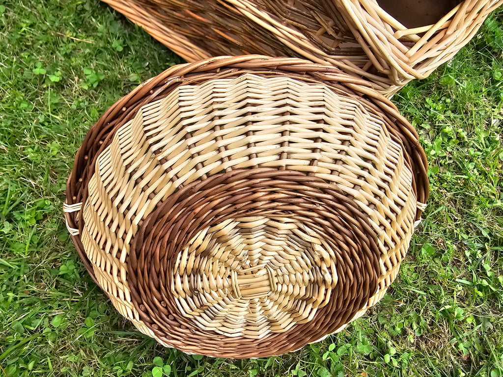 Wicker tray 024b