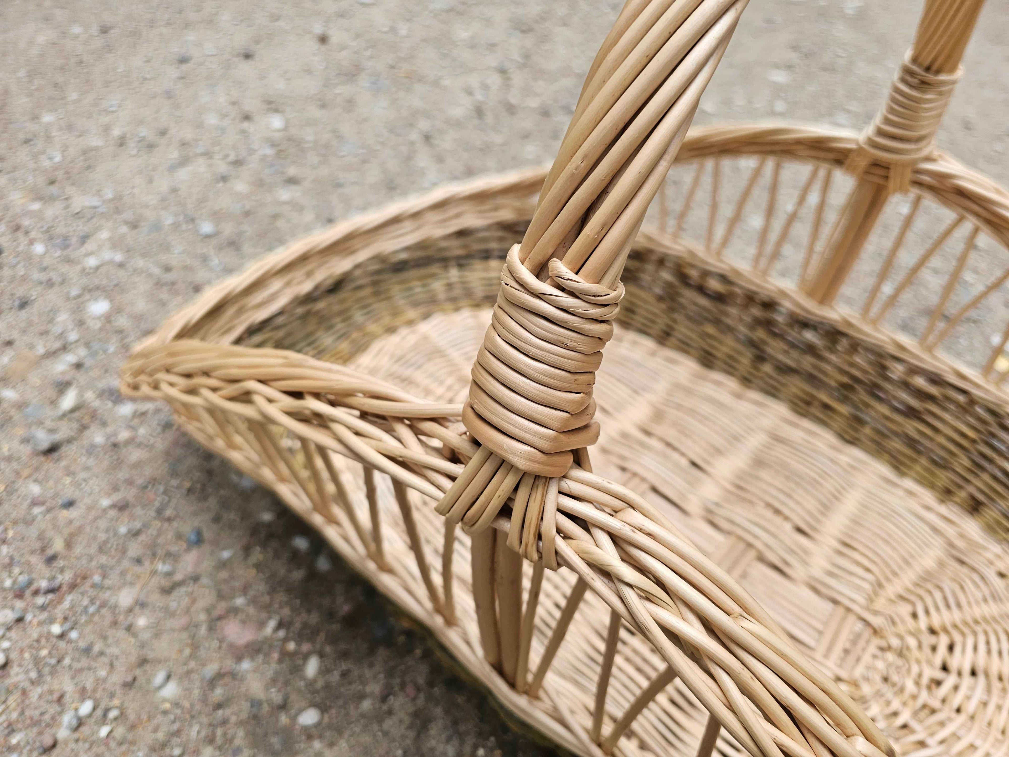 Decorative Wicker Garden Trug 027b-6