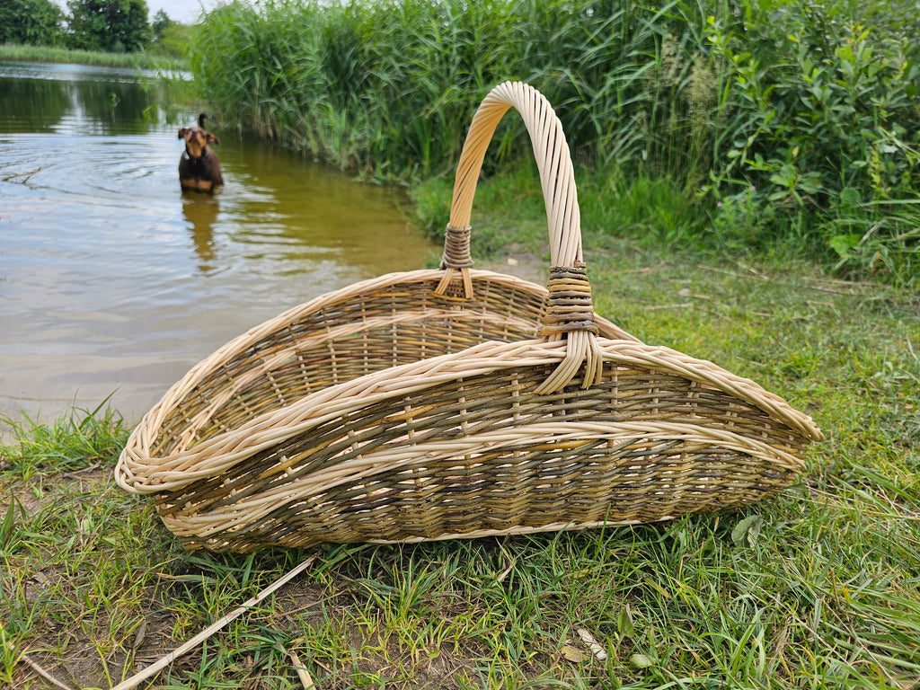 Large wicker basket 027b-1