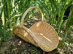 Wicker flower basket 031b