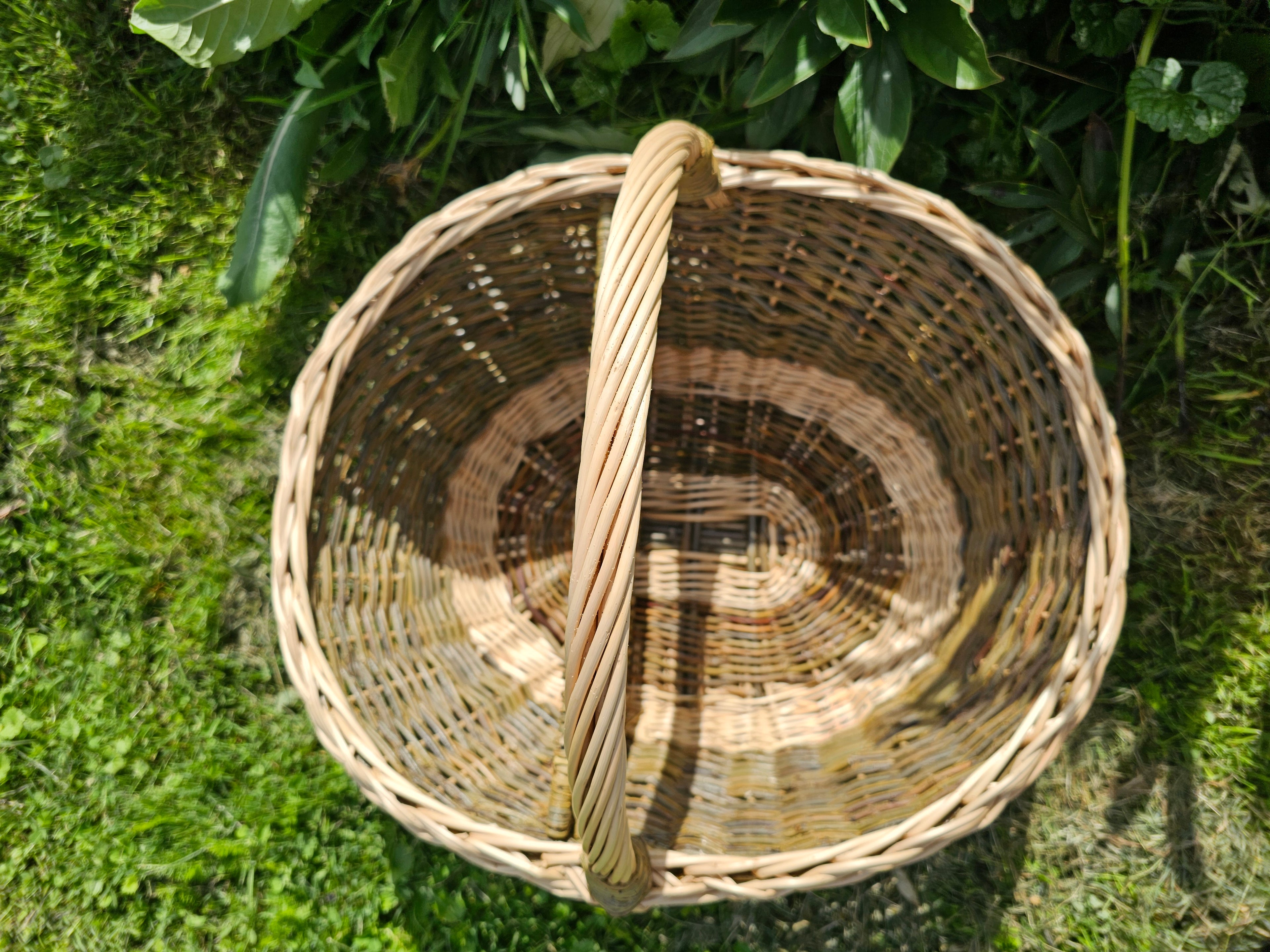 Wicker Picnic Basket with Divider