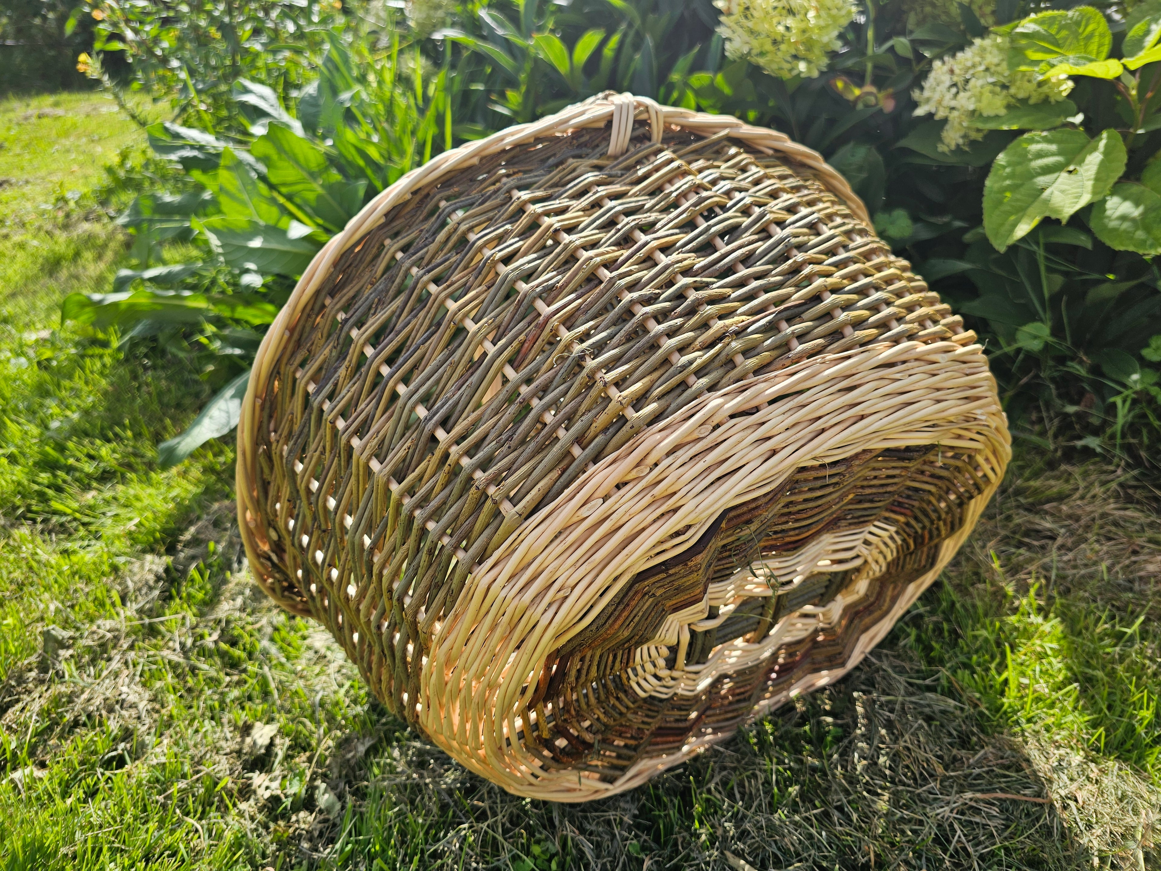 Wicker Picnic Basket with Divider