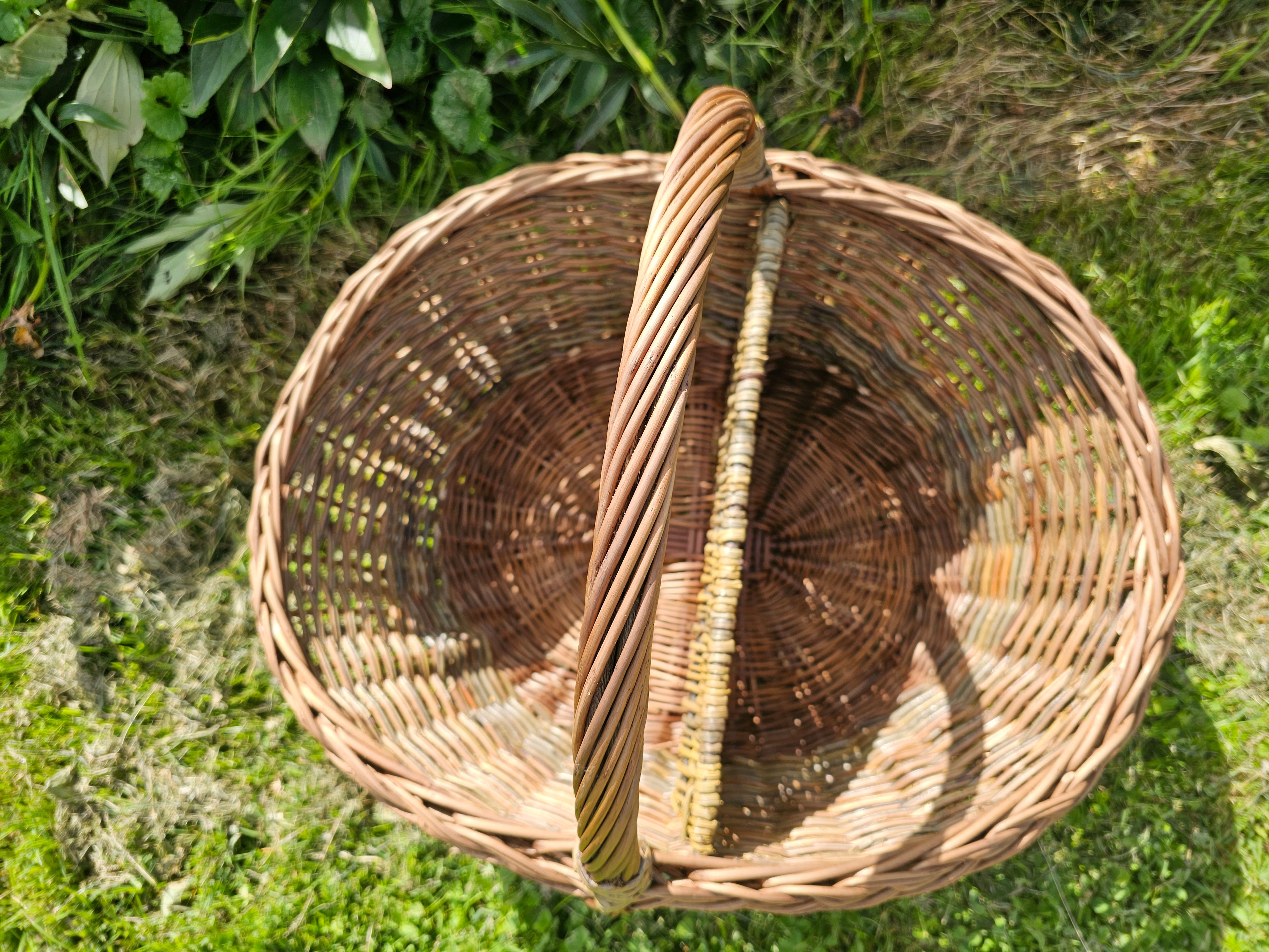 Wicker Picnic Basket with Divider