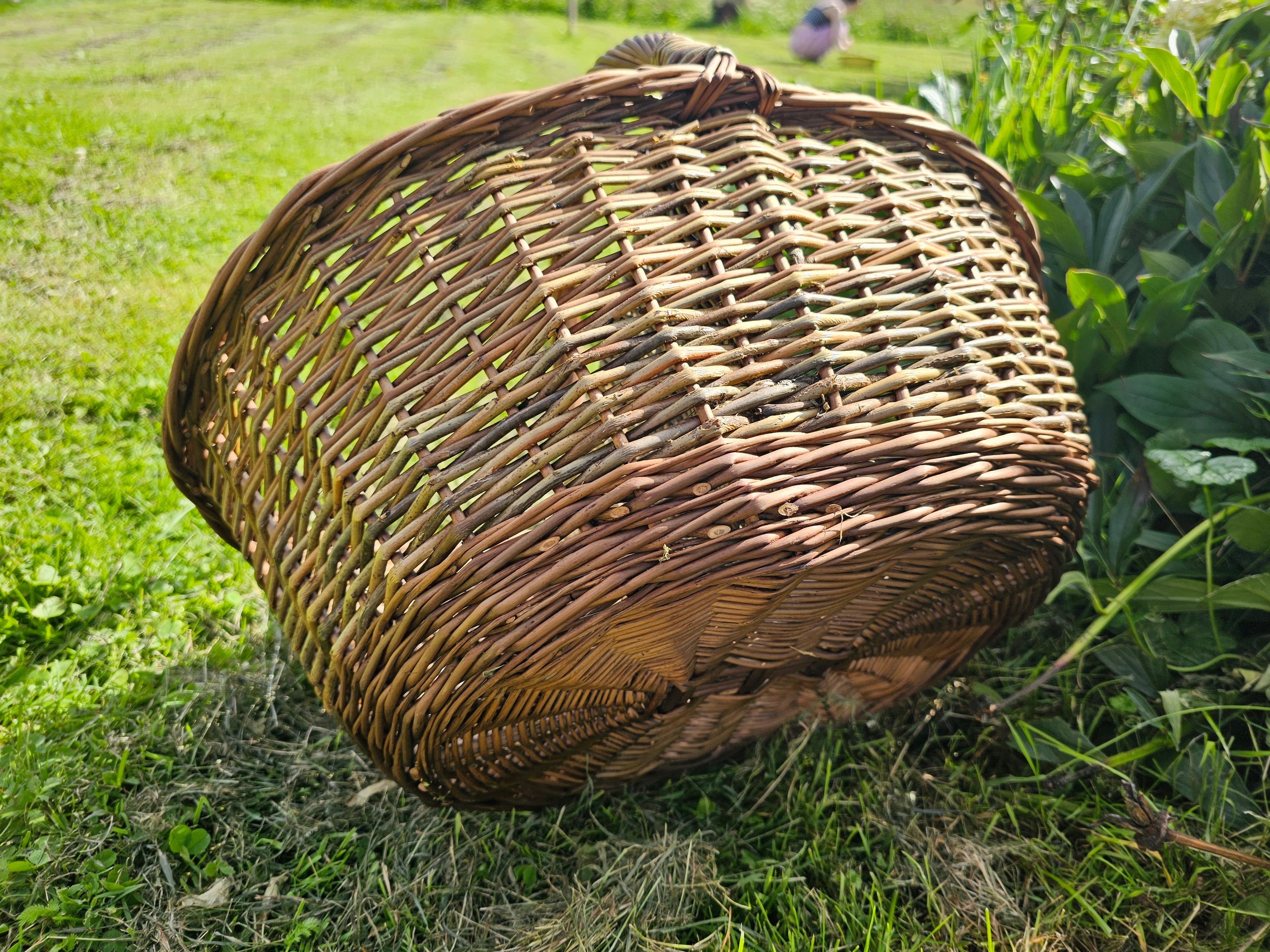 Wicker Picnic Basket with Divider