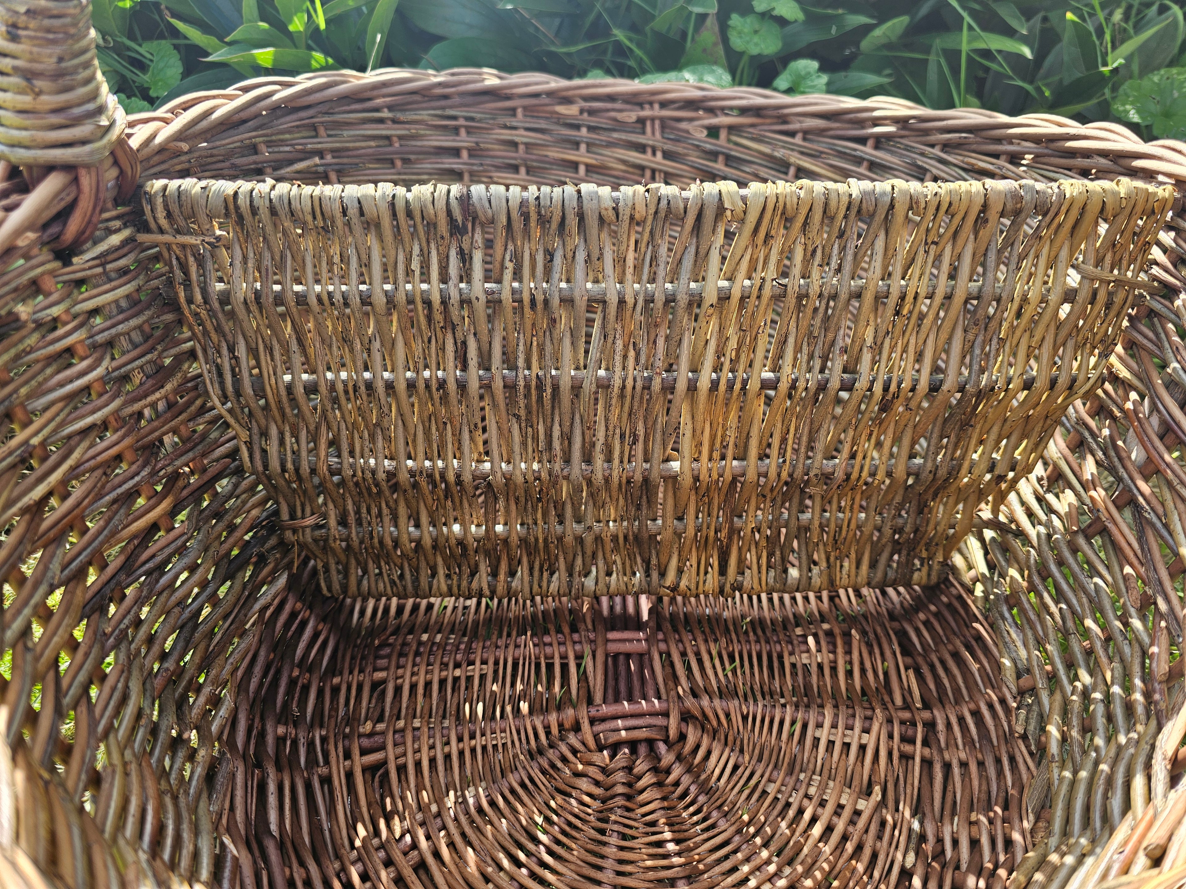 Wicker Picnic Basket with Divider