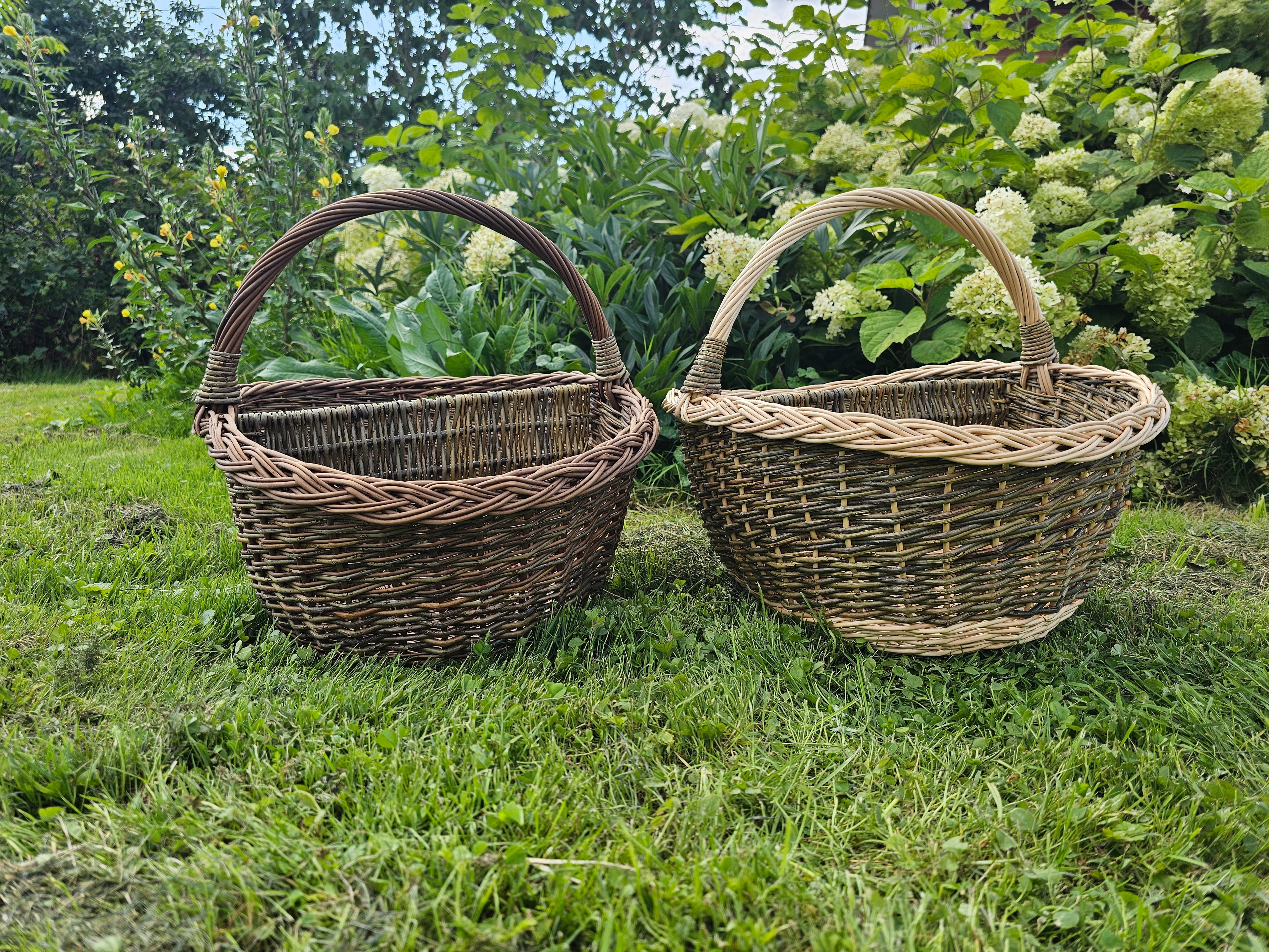 Wicker Picnic Basket with Divider