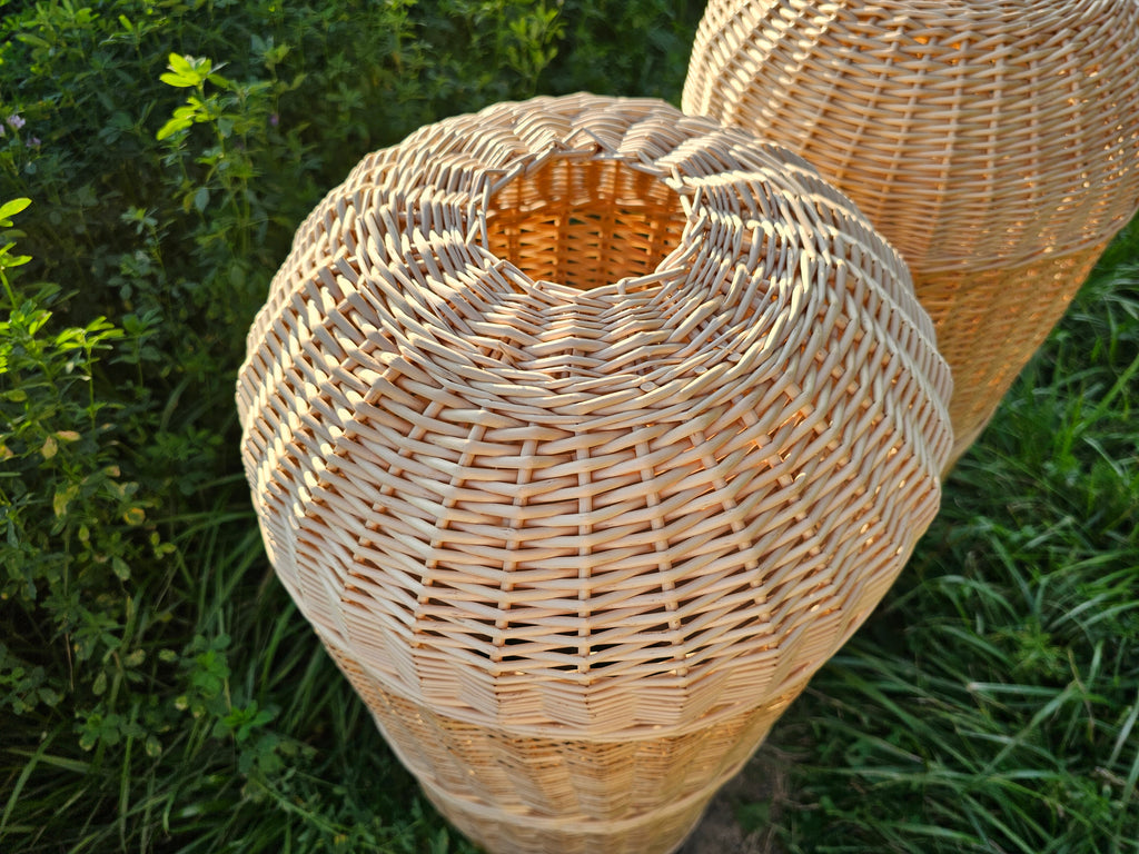 Wicker gas cylinder cover 034b