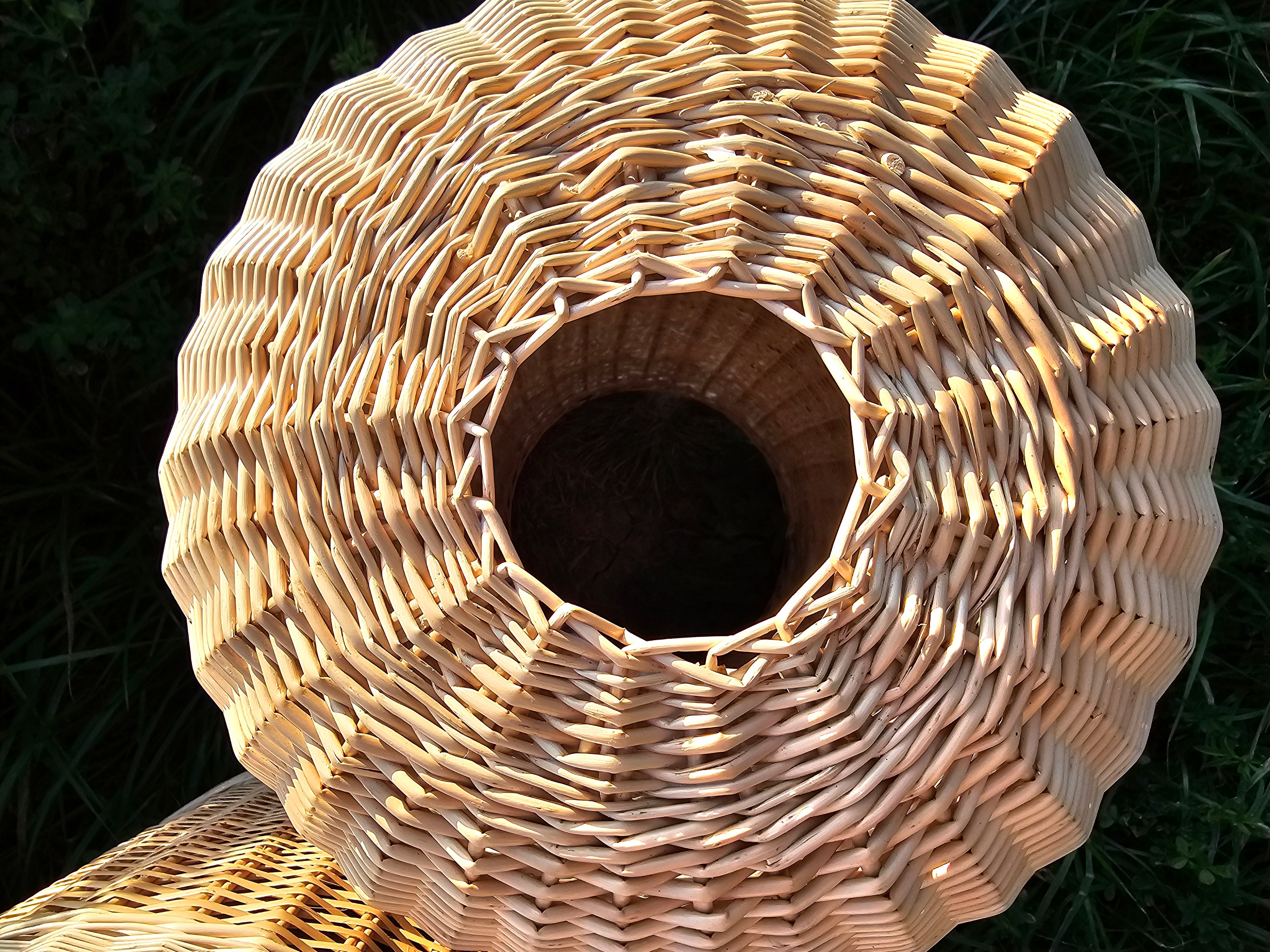 Wicker gas cylinder cover 034b