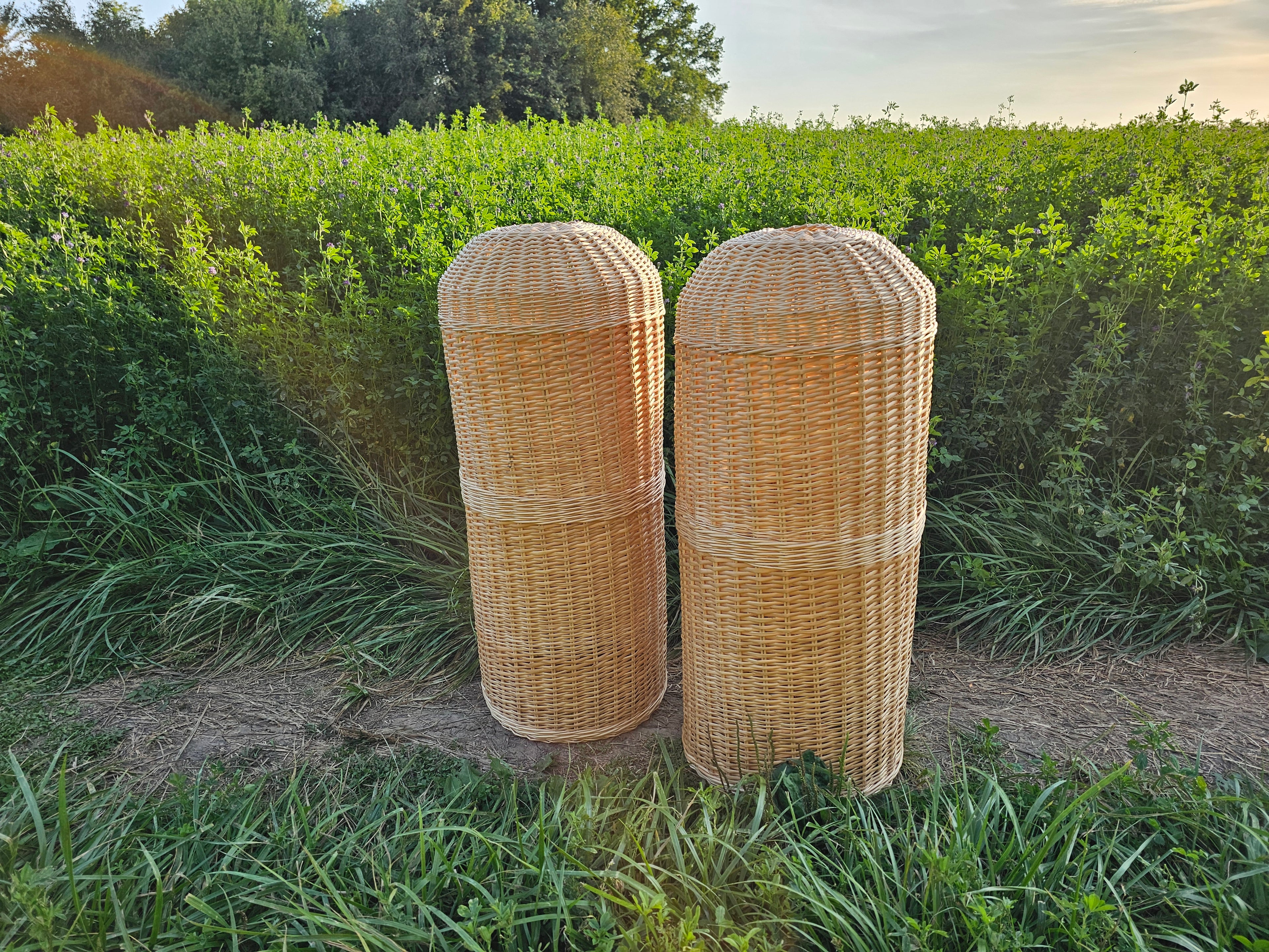 Wicker gas cylinder cover 034b