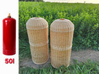 Wicker gas cylinder cover 034b