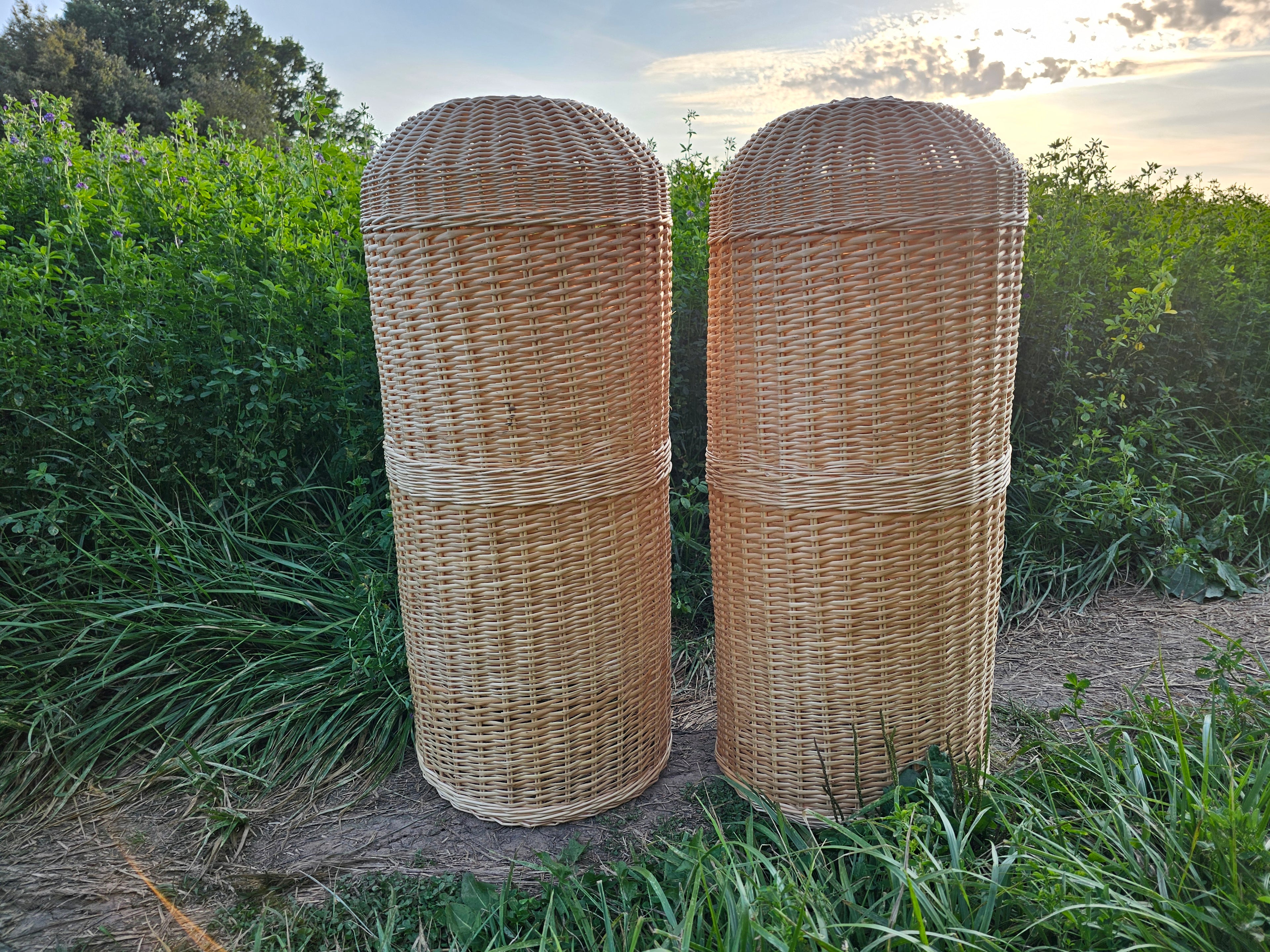 Wicker gas cylinder cover 034b
