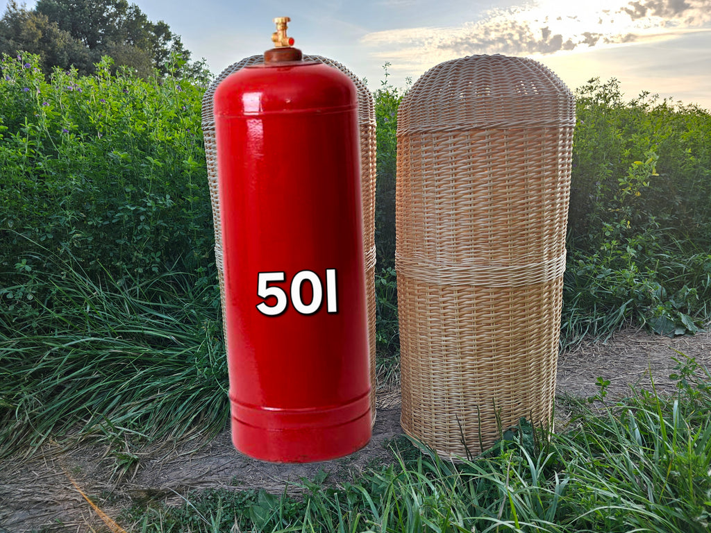 Wicker gas cylinder cover 034b