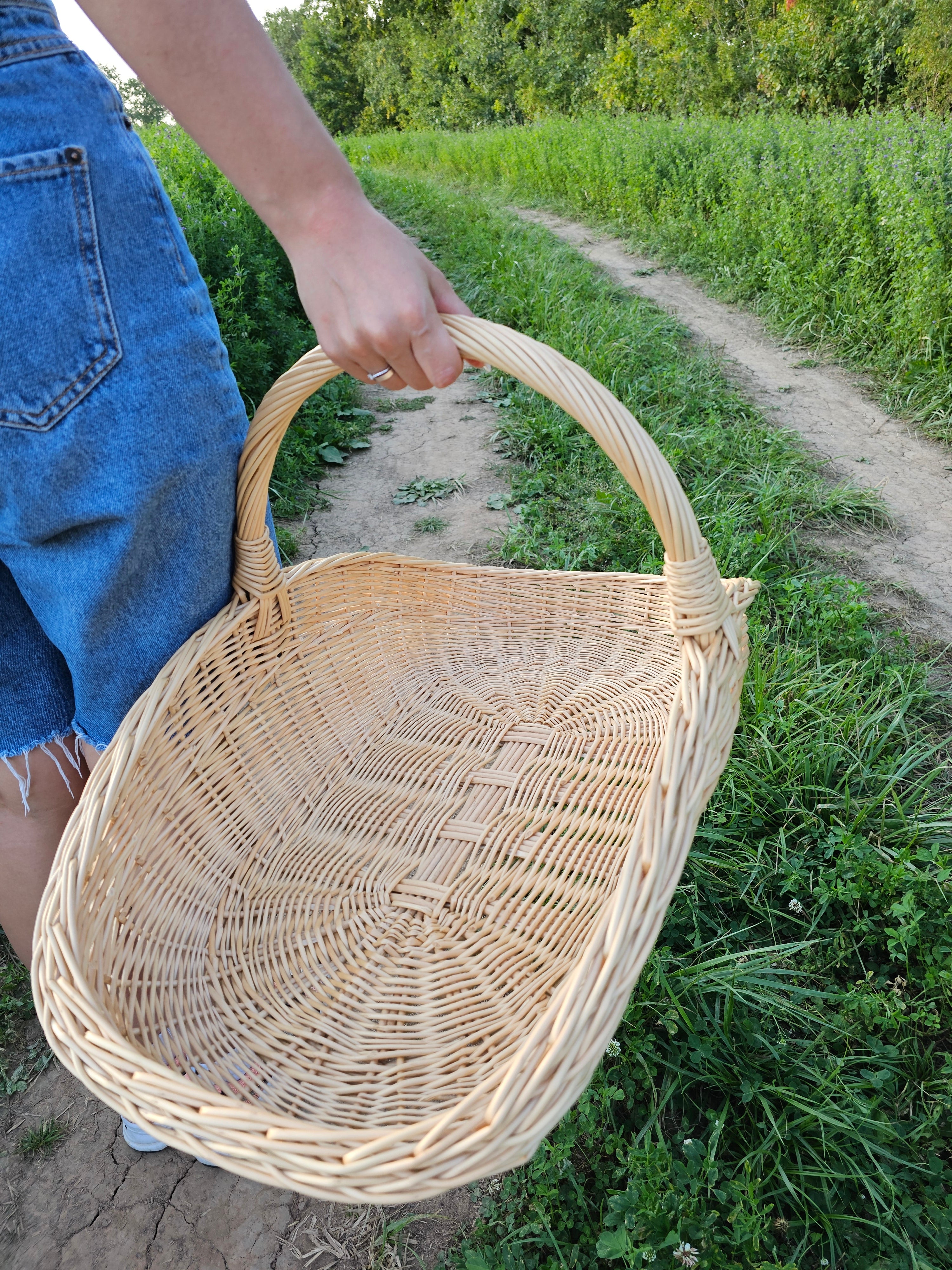Large Wicker Garden Trug 027b-3