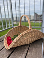 Wicker flower basket 031b