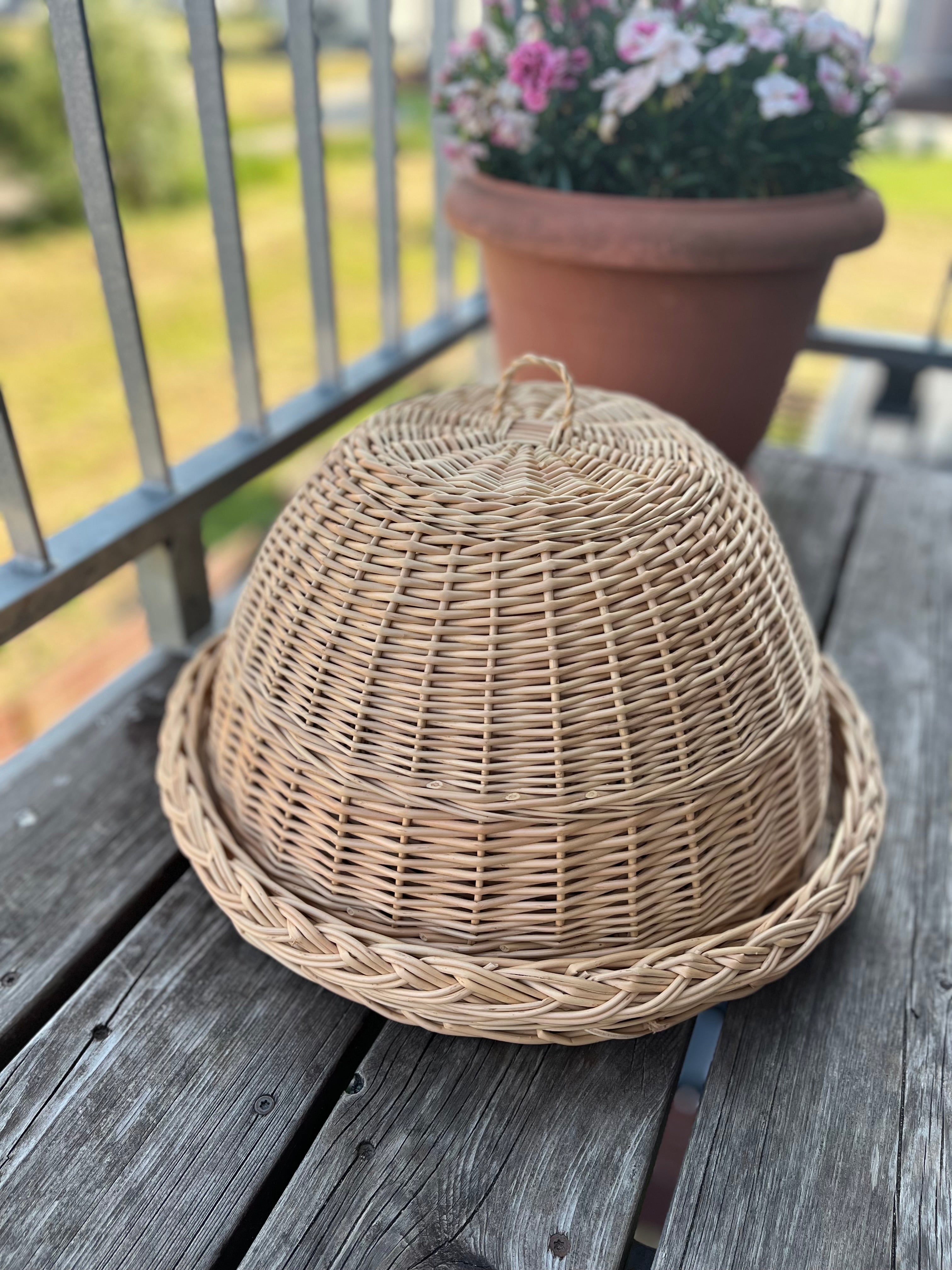 Wicker food cover 007b