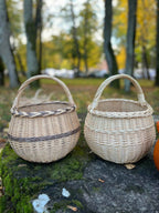 Wicker basket 049b - NaturelyWoven wicker - handmade