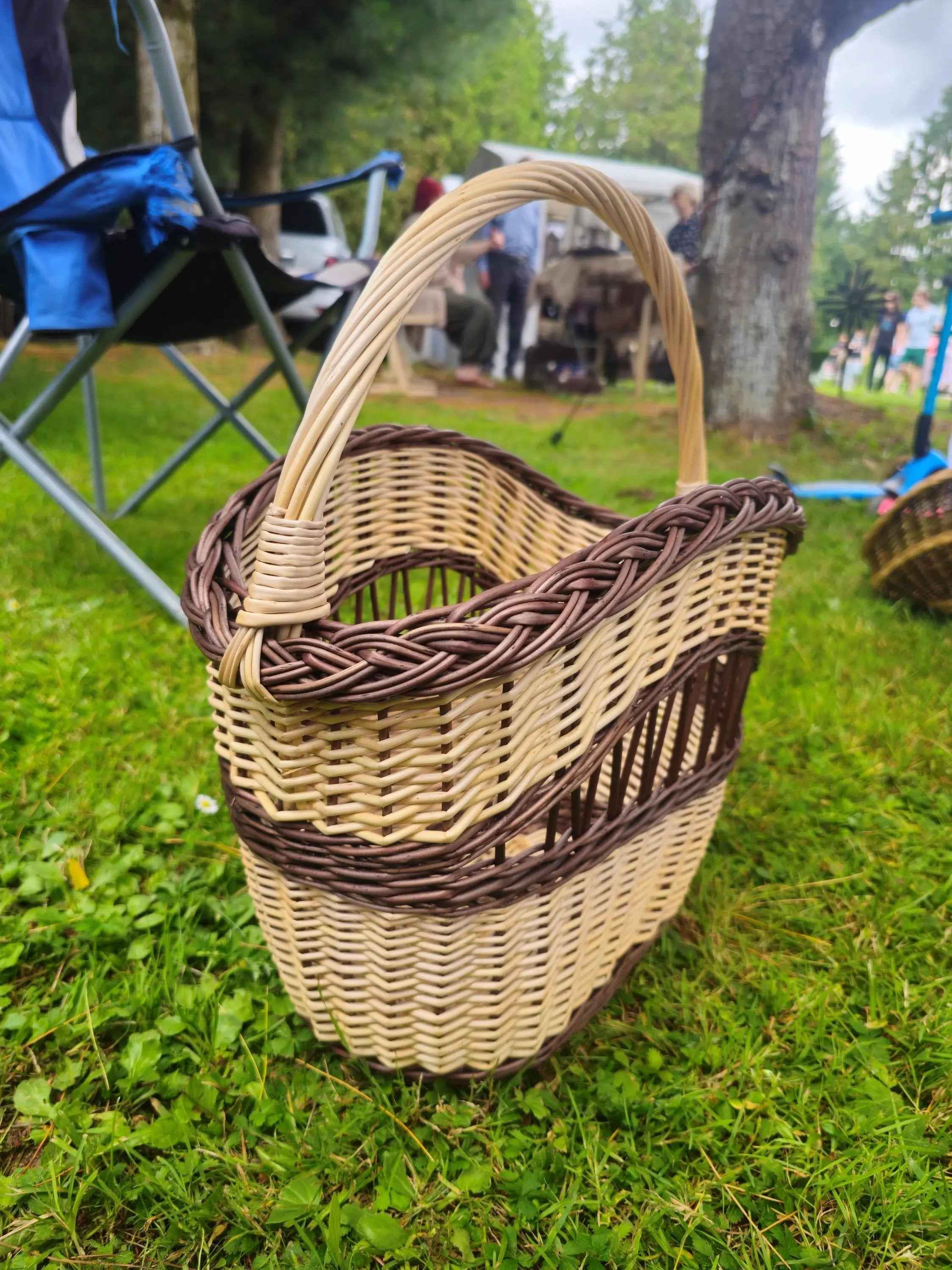 Wicker basket 003b - NaturelyWoven wicker - handmade