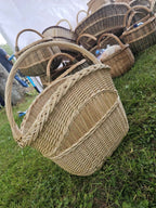 Wicker basket 003b - NaturelyWoven wicker - handmade