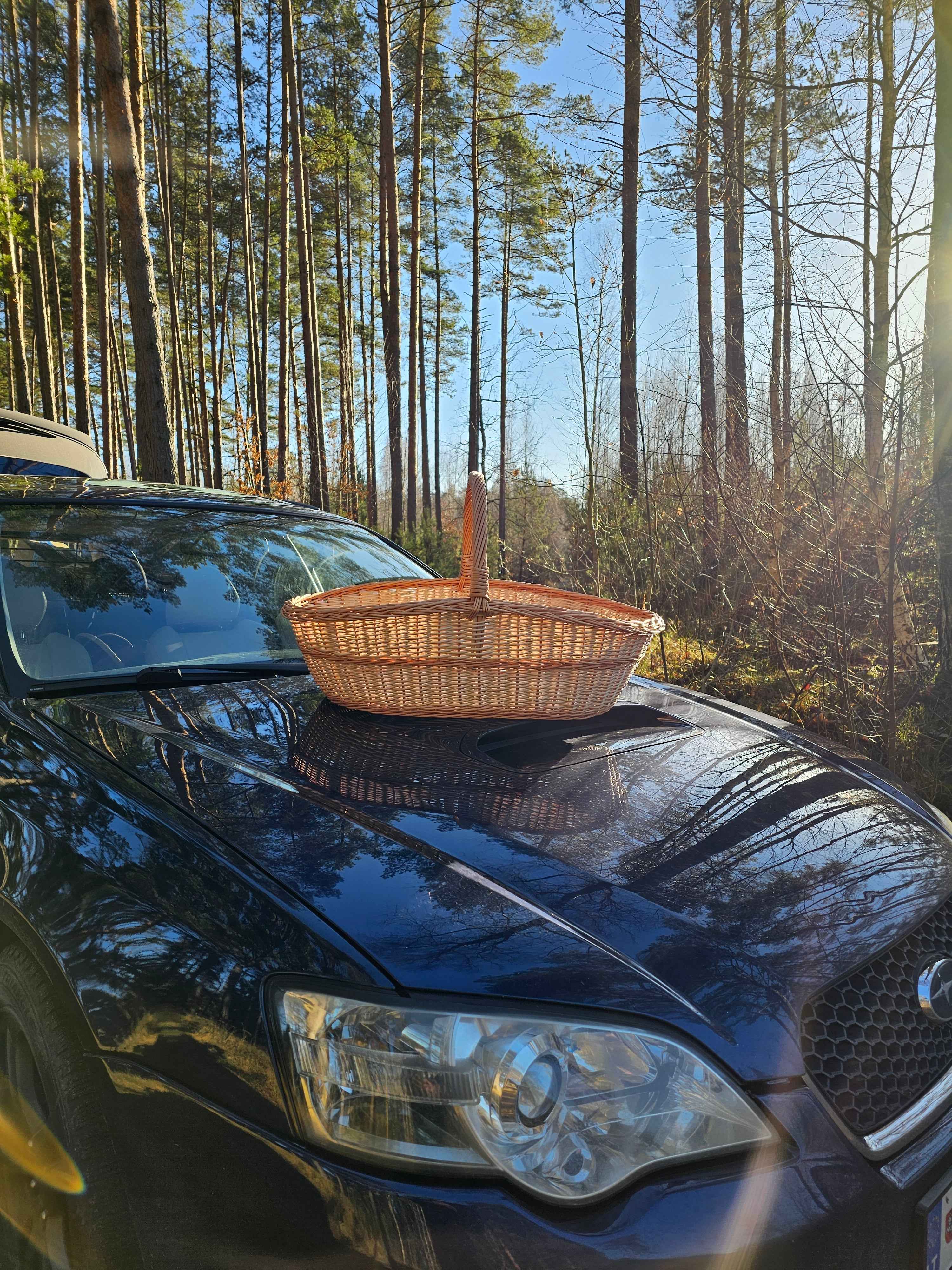 Large wicker basket 004b - NaturelyWoven wicker - handmade