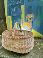 Large wicker basket 047b - NaturelyWoven wicker - handmade