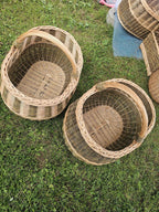 Large wicker basket 047b - NaturelyWoven wicker - handmade