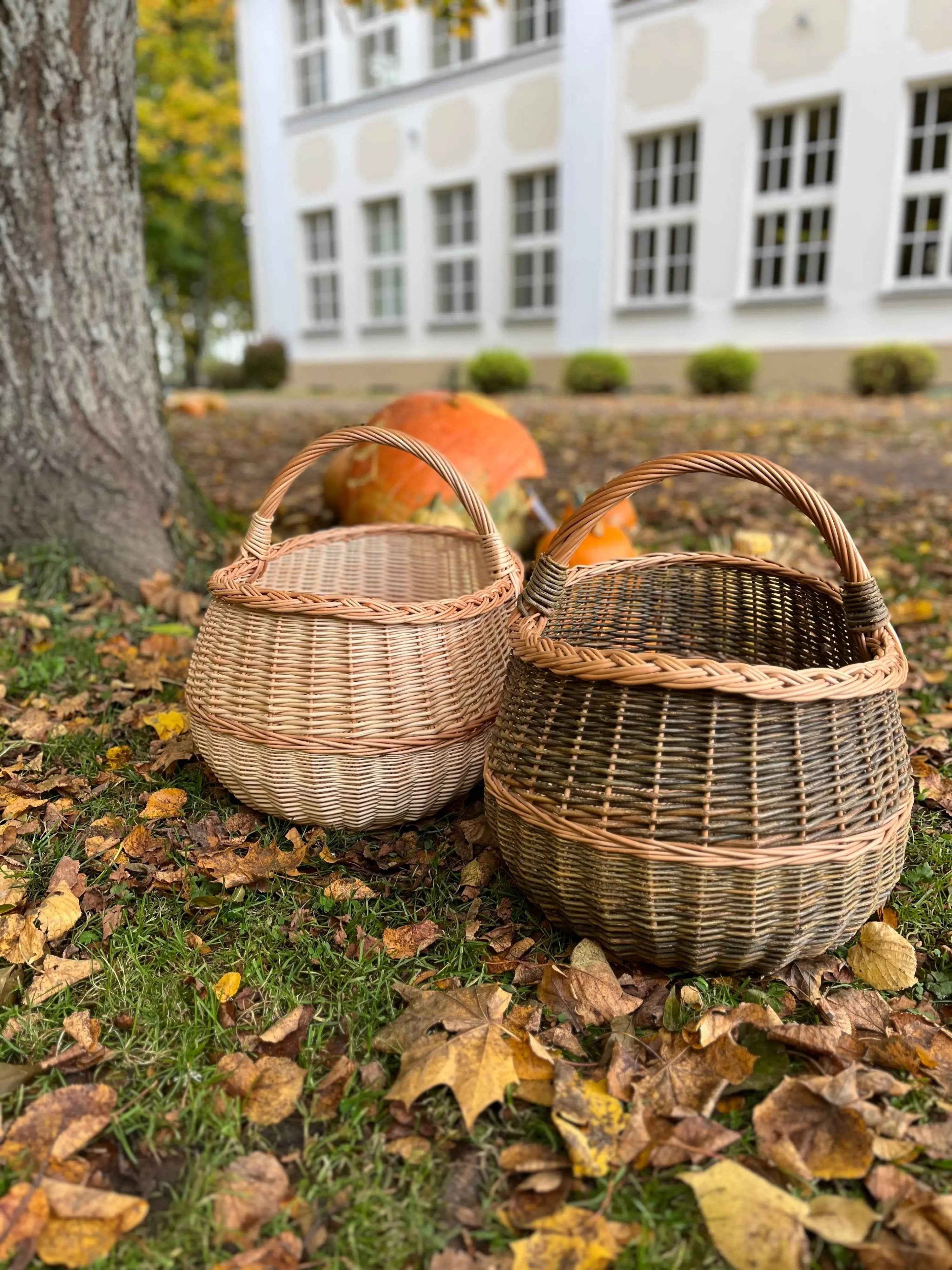 Large wicker basket 047b - NaturelyWoven wicker - handmade