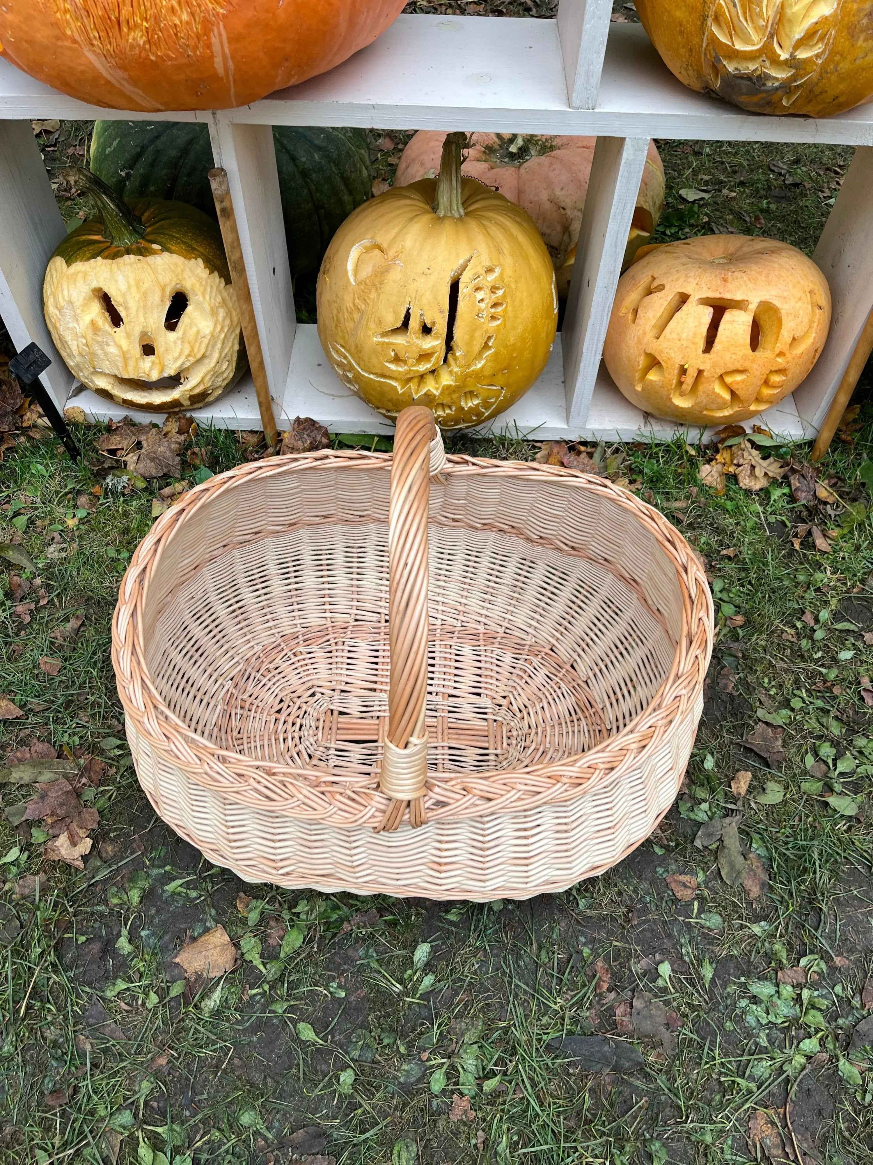 Large wicker basket 047b - NaturelyWoven wicker - handmade