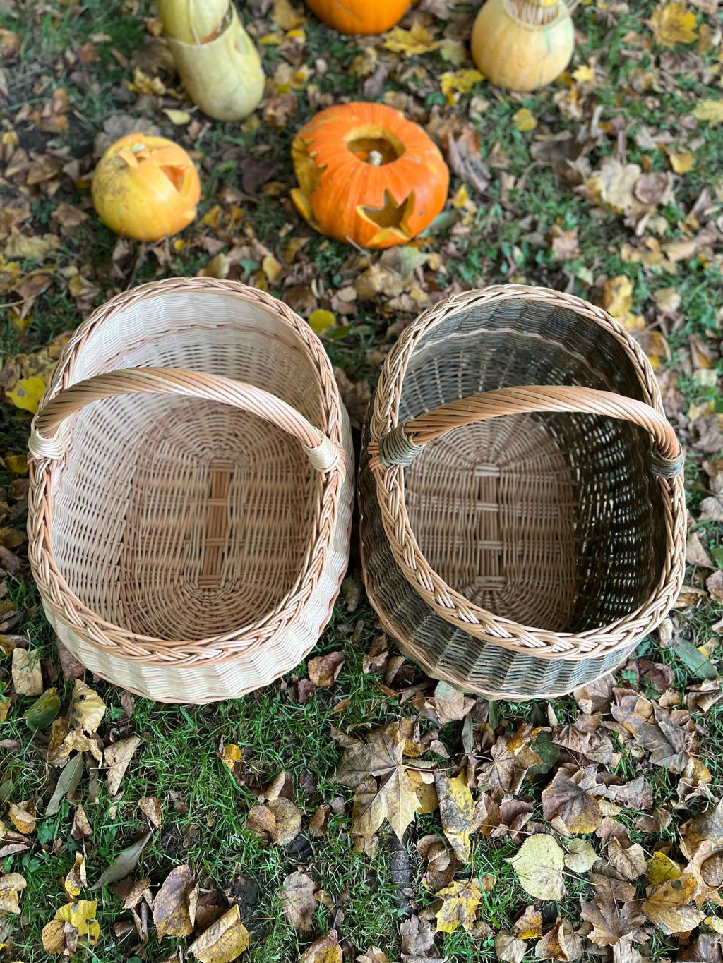 Large wicker basket 047b - NaturelyWoven wicker - handmade