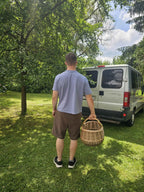 Large wicker basket 047b - NaturelyWoven wicker - handmade